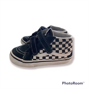 Vans Toddler Checkerboard Mid-Rise Sneaker